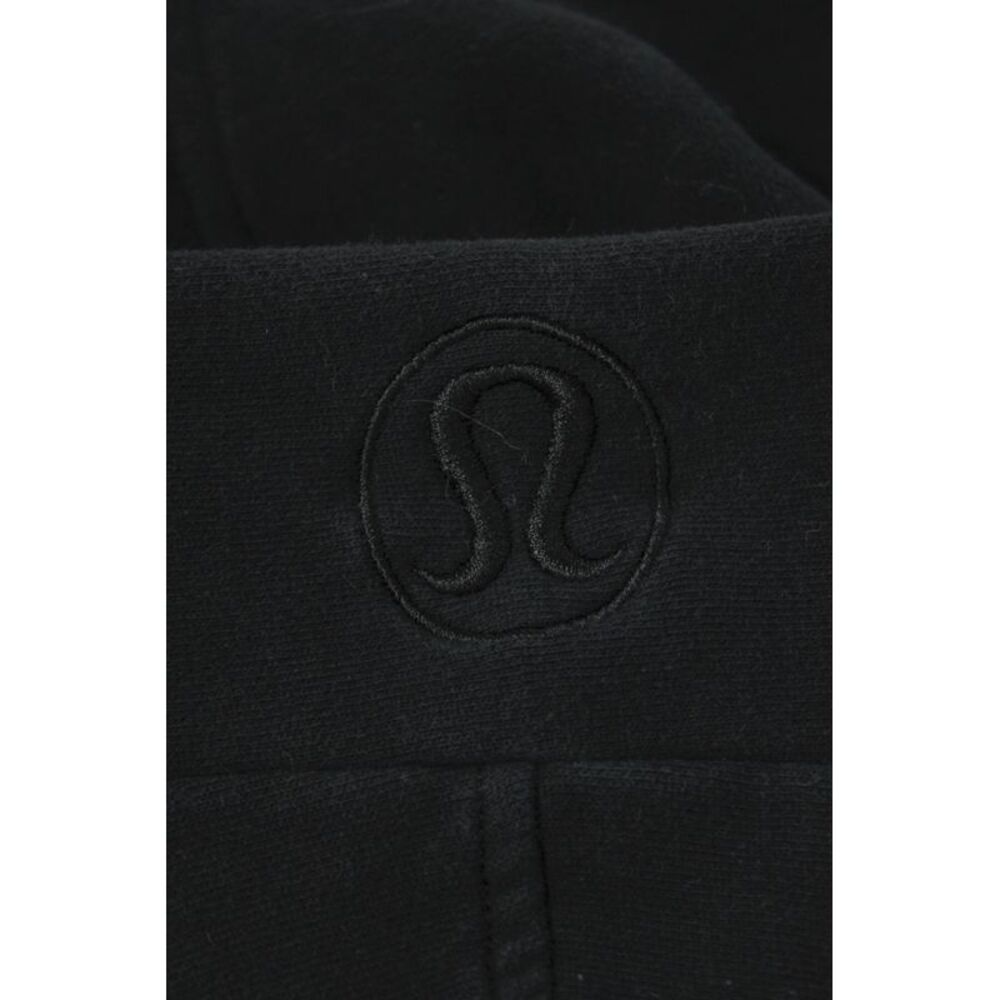 Lululemon Women Full Zip Hoodie Black Cotton High Neck Long Sleeve Size M - Picture 4 of 4
